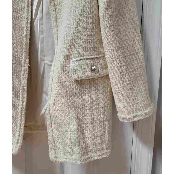 MNG Tweed Long Line Glitter Jacket S - Picture 7 of 12